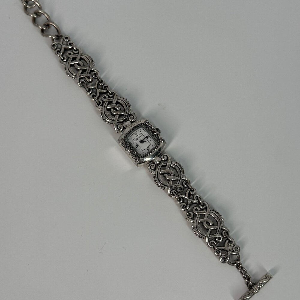 Brighton Rosalie Steel Bracelet Rope Link Design Cream Analog Dial Quartz Watch